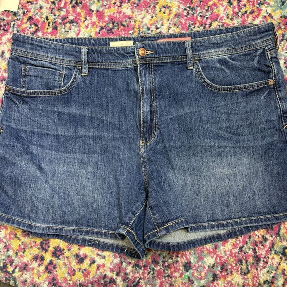 Anthropologie Pilcro Women’s Size 34 Summer  Zipper Blue Denim Shorts Classic - Picture 1 of 7